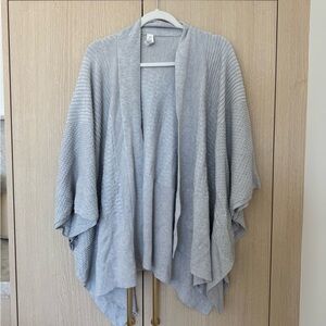 Lululemon Gray Knit Open Front Cardigan